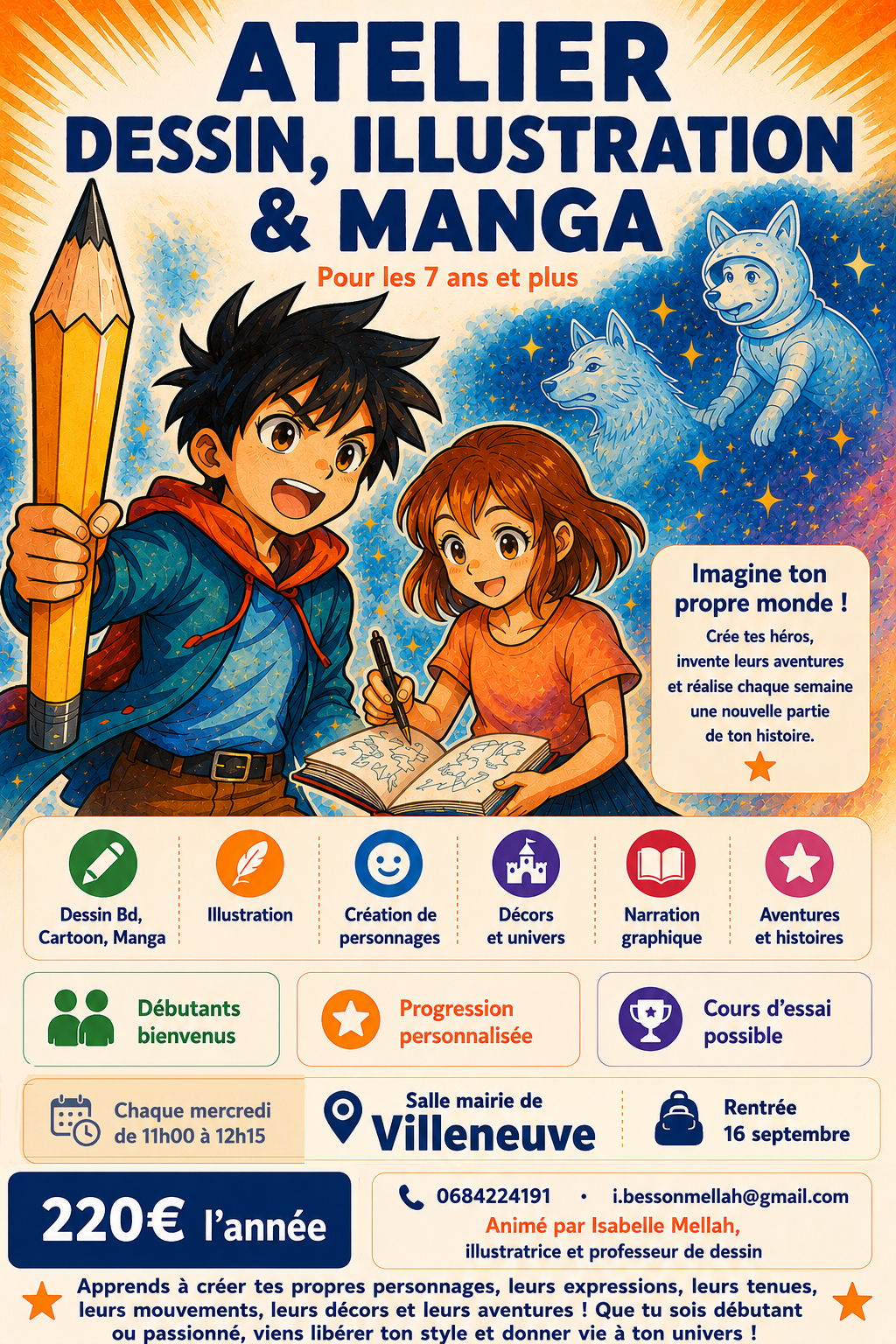 Atelier Dessin, Illustration & Manga — Villeneuve