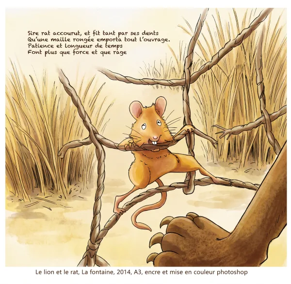 Le lion et le rat, La Fontaine