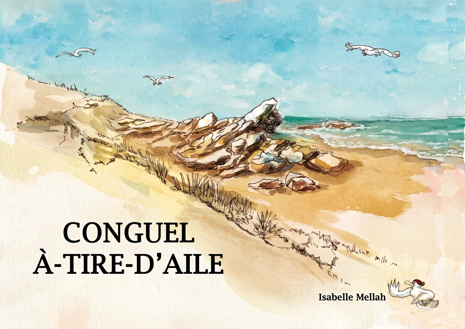 Page de garde du carnet de voyage de Conguel, par Isabelle Mellah.